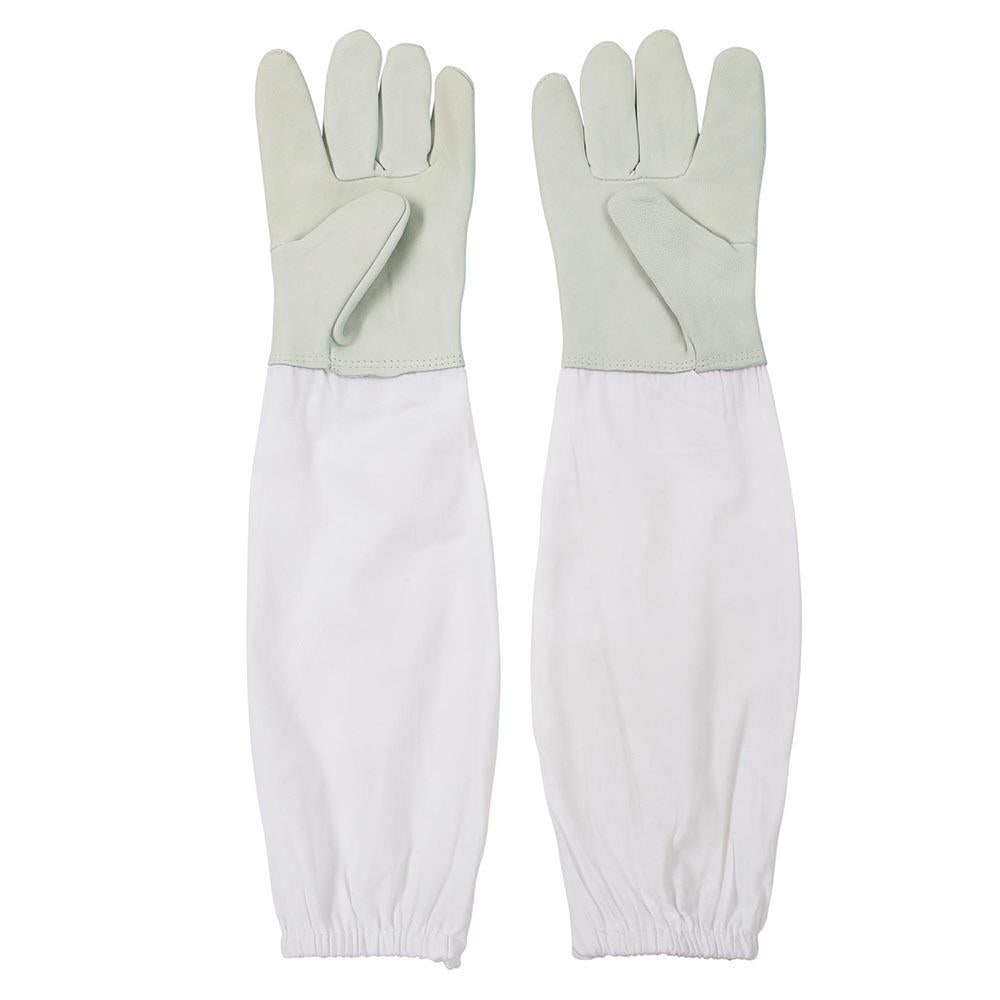 TheLAShop XL Beekeeping Gloves - Premium Goatskin Protective Gloves with Long Sleeves for Beekeepers & Honey Harvesting | Ideal for Apiary Work, Hive Inspection & Bee Handling