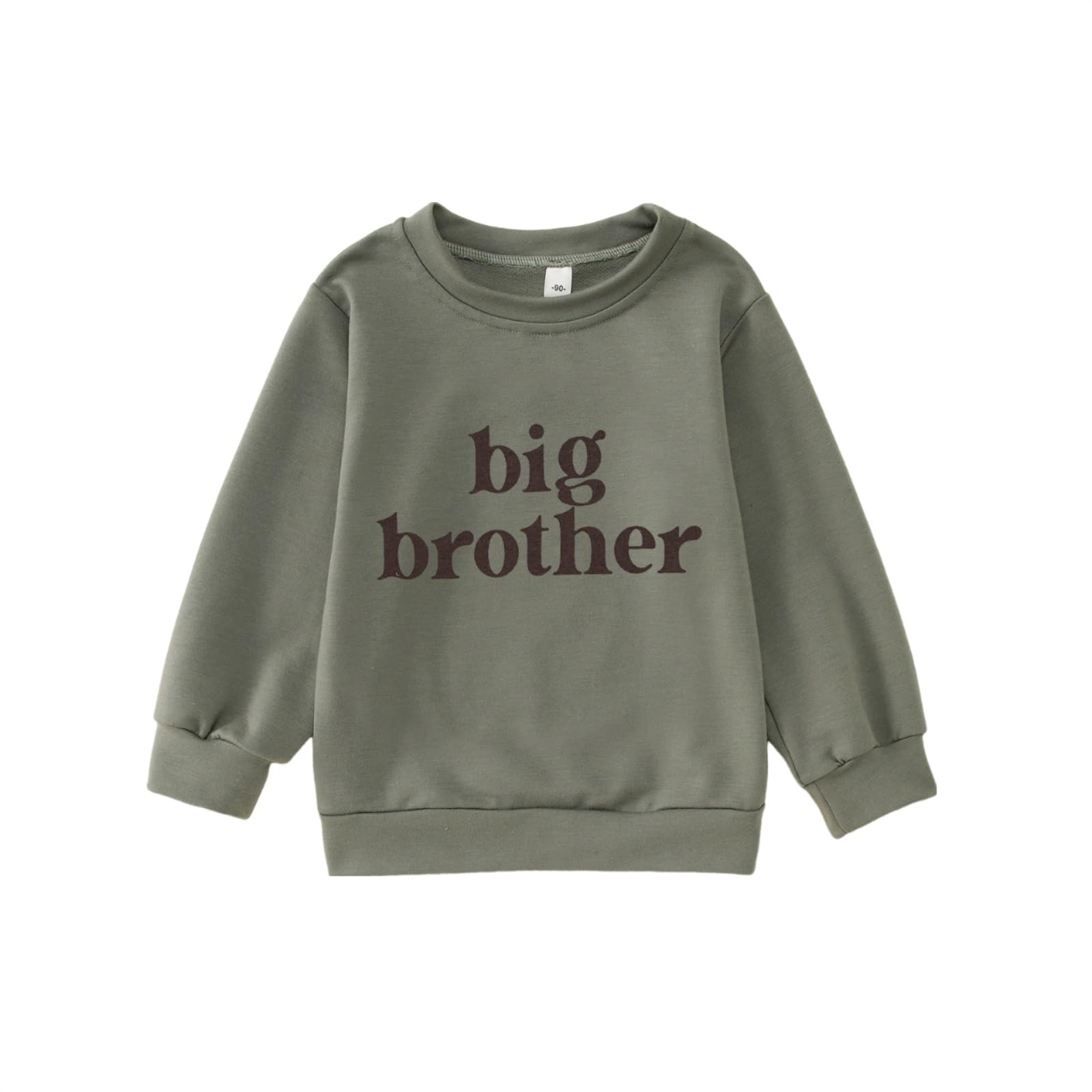 Ritatte Big Brother Sweatshirt for Toddler Boys - Soft Crewneck Pullover Long Sleeve Shirt - Perfect for Sibling Announcement, Family Photos & Special Occasions