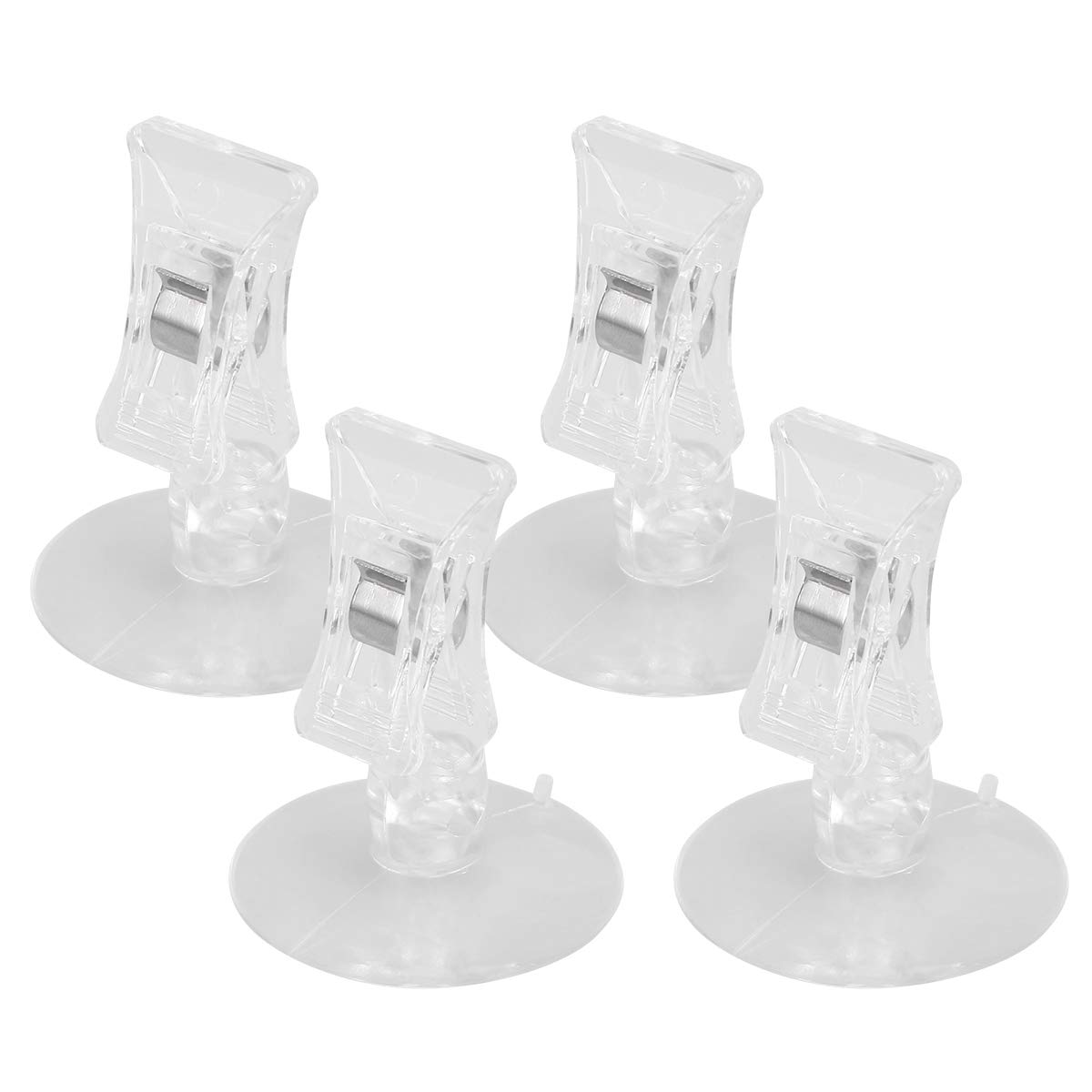 ULTECHNOVO 4-Pack Fish Feeding Clips with Suction Cups - Aquarium Seaweed & Veggie Holder for Fish Tank Accessories - Perfect for Freshwater & Saltwater Tanks, Pet Fish Care, and Home Aquarium Decor