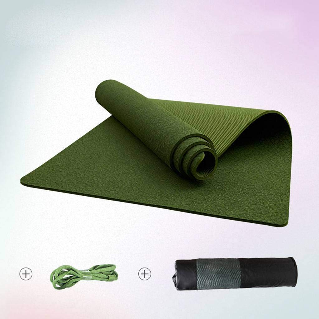 Premium Anti-Tear Yoga Mat - Eco-Friendly Non-Slip Exercise Mat for Yoga, Pilates & Fitness with Carrying Strap | Ideal for Home Workouts, Gym Sessions & Floor Exercises