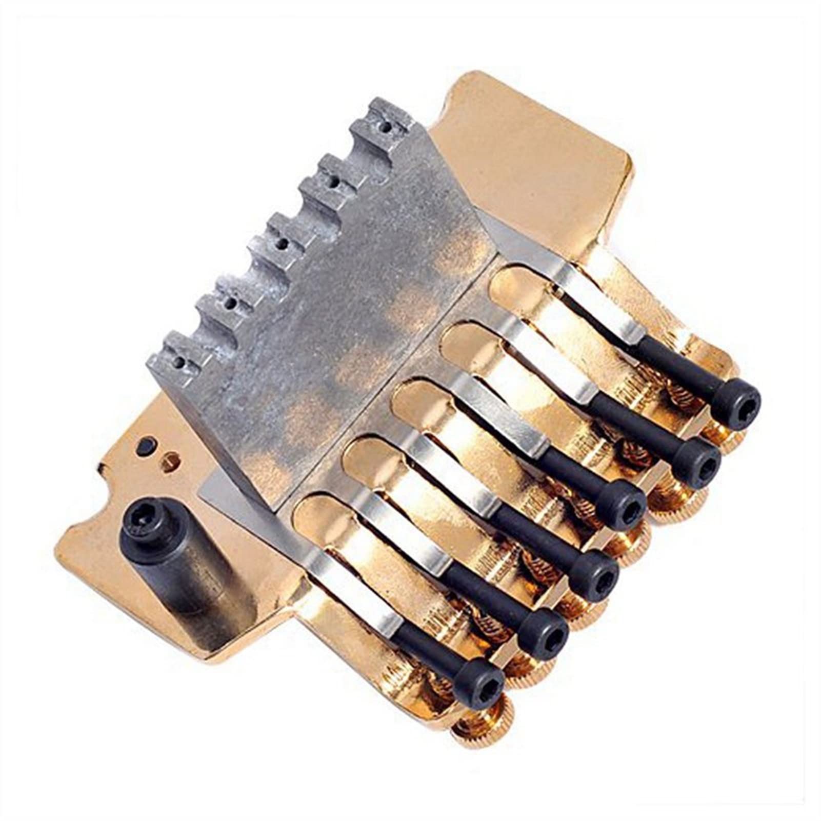 Gold Guitar Tremolo Bridge Parts System with 20Pcs Repair Tools - Premium Guitar Bridge Replacement & Maintenance Kit for Electric Guitars | Perfect for DIY Guitar Setup, Upgrades & Professional Repairs