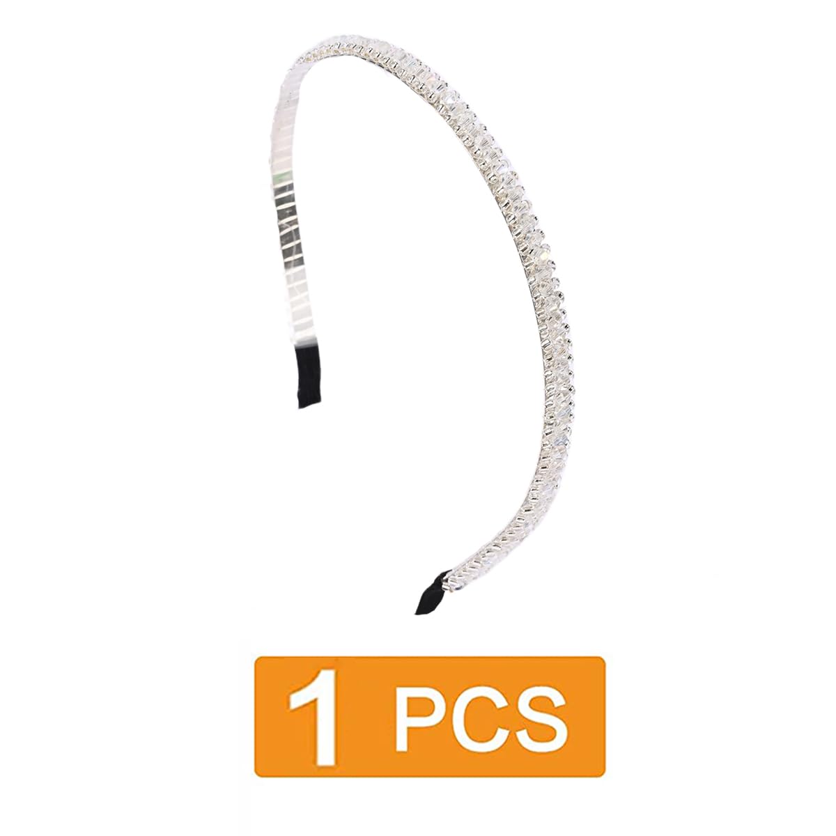 Elegant White Crystal Hair Band for Wedding Guest - Bridal Headpiece, Women's Fashion Hair Hoop | Perfect for Weddings, Parties, and Special Occasions
