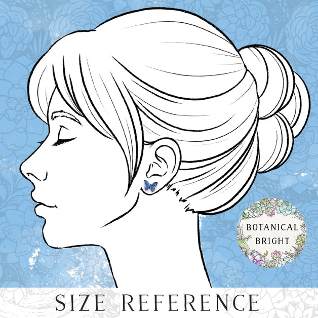 Blue Morpho Butterfly Stud Earrings for Women - Hypoallergenic Stainless Steel Jewelry - Perfect for Gifts, Parties & Everyday Wear