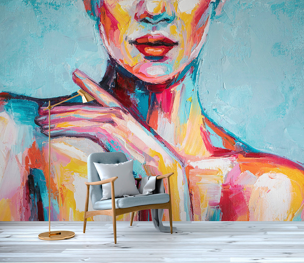 Designwalls 2 Acrylic Girl Wall Art - Modern Home Decor for Bedroom, Living Room & Office - Perfect for Girls Room & Teen Decor