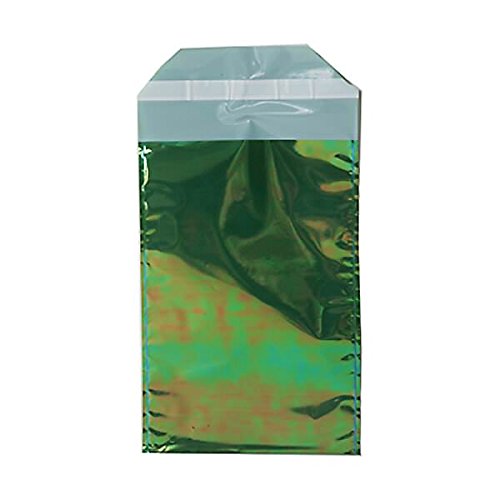 JAM PAPER 5 1/4 x 8 Inch Self-Sealing Metallic Green Foil Envelopes - 100 Pack | Perfect for Wedding Invitations, Greeting Cards & Business Correspondence