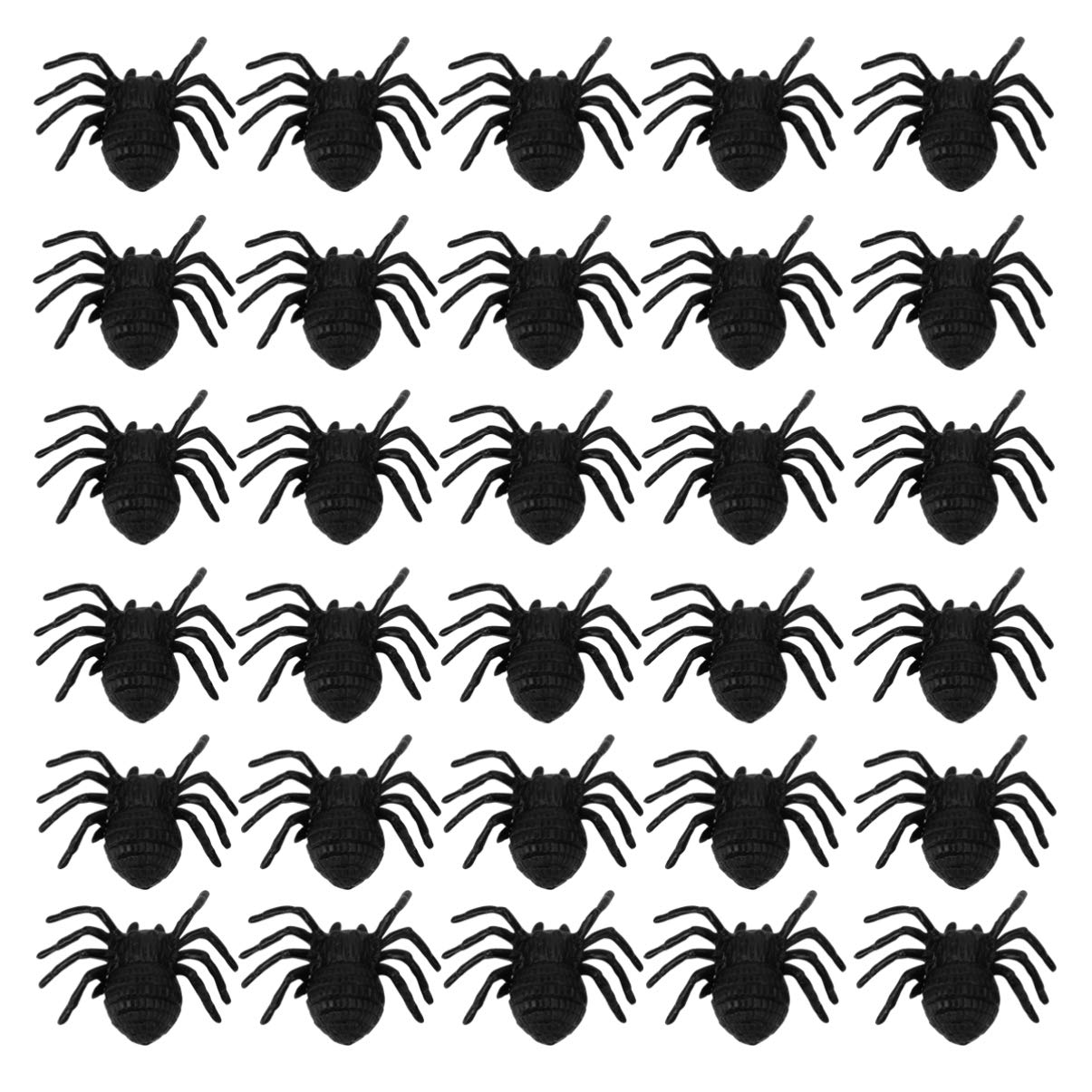 50Pcs Fake Spider Toys - Durable & Portable Halloween Prank Props, Scary Artificial Bellied Spiders for Party Decorations & Trick Pranks - Perfect for Halloween Parties, Home Decor, and Office Gags