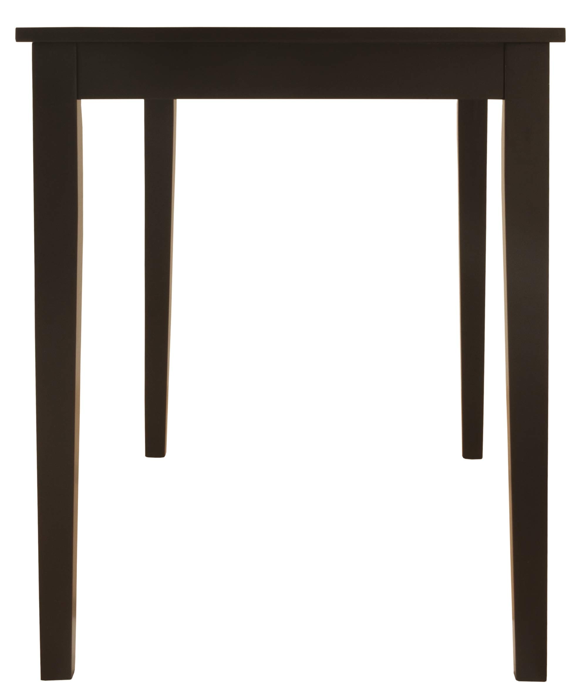 Signature Dark Brown Dining Room Chair and Table Set (Set of 2 Chairs + Rectangular Table) - Modern Kitchen & Dining Furniture for Family Gatherings & Dinner Parties