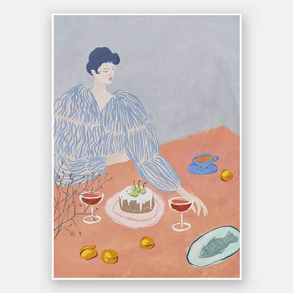 Camille Unframed Art Print - High-Quality Wall Decor for Home, Office & Gifts | Vintage Floral Painting | Perfect for Living Room, Bedroom & Gallery Walls