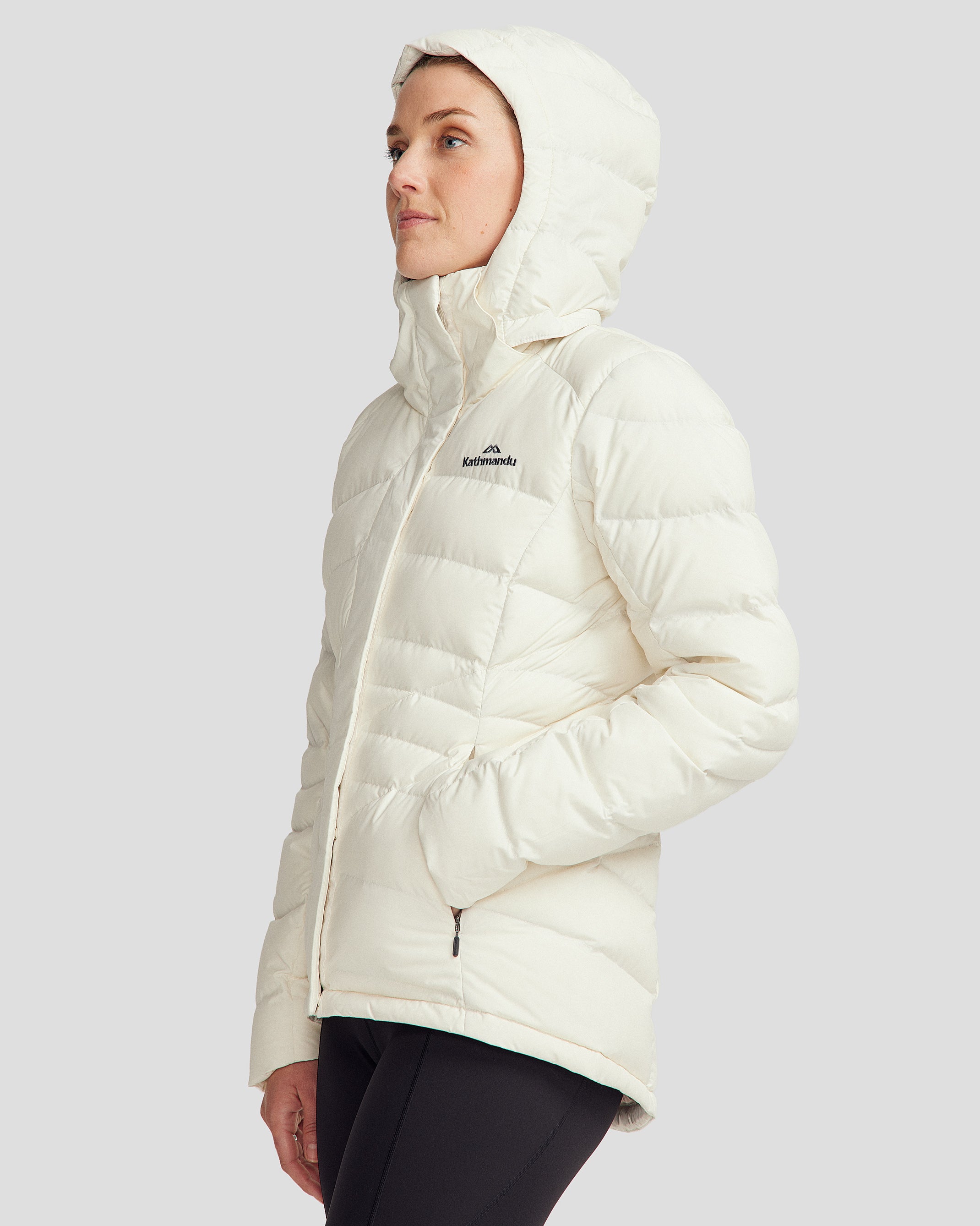 Women's Winterburn Hooded Down Jacket - Natural Warm Puffer Coat for Cold Weather | Outdoor Activities, Skiing, Snowboarding & Daily Winter Wear