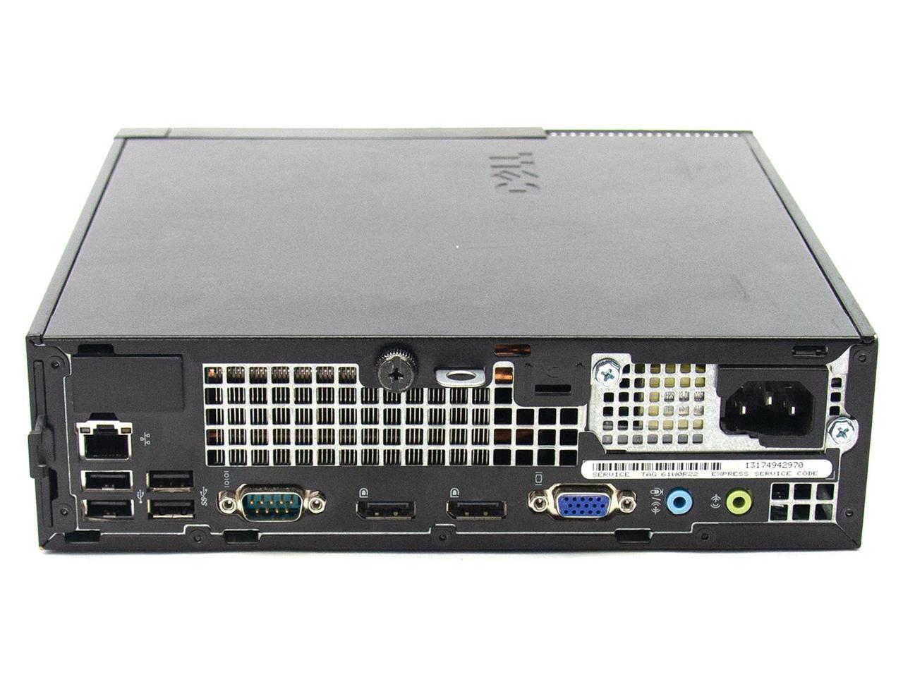 Dell OptiPlex 9020 USFF Ultra Small Desktop PC - Intel Quad Core i5-4590S 3.7GHz, 8GB DDR3 RAM, 128GB SSD, Windows 10 Pro 64-bit - HDMI, DisplayPort, VGA, DVD RW, USB WiFi - 1 Year Warranty - Perfect for Home Office, Business Workstations & Compact Computing Needs