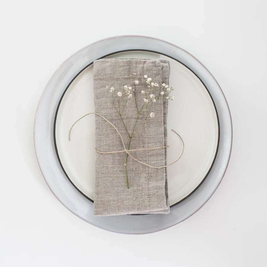 Premium Linen Napkins Set of 2 - 100% Natural Eco-Friendly Hemmed Table Linens for Dinner Parties, Weddings & Everyday Elegant Dining
