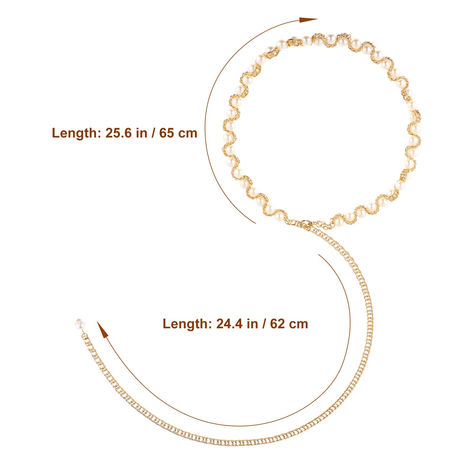 Holibanna Pearl Waist Chain for Women - Elegant Belt for Jeans & Dresses