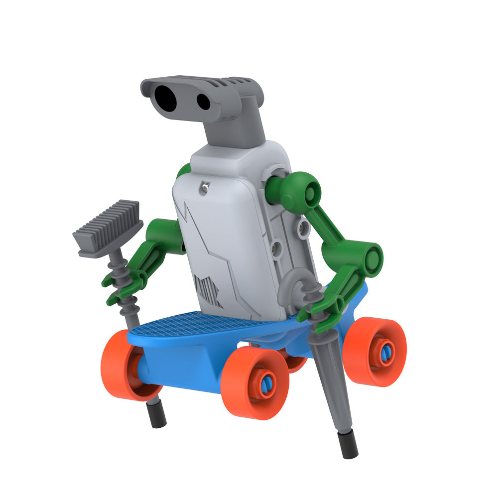 Rebotz Halfpipe Shredding Skater Robot Toy - Interactive RC Stunt Robot for Kids with 360° Flips & Tricks - Perfect for Skate Park Play & Robot Battles