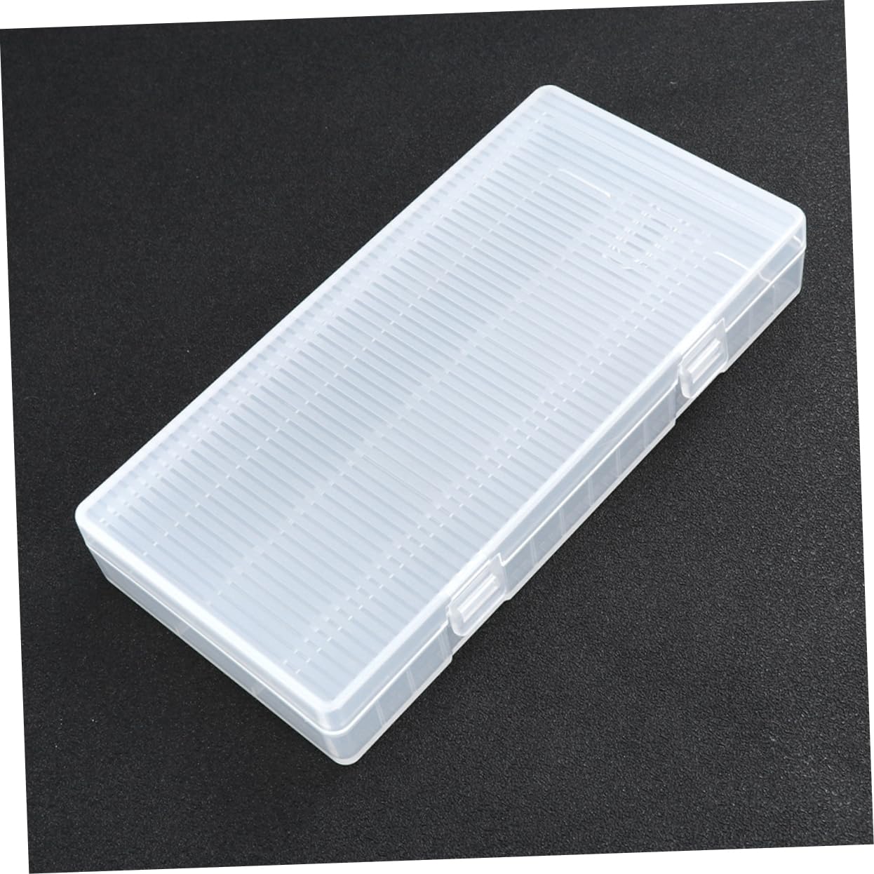 Levemolo 2-Pack Clear PP Battery Storage Box - Small Battery Organizer & Plastic Container for AA AAA Batteries - Perfect for Home, Office, and Travel Organization