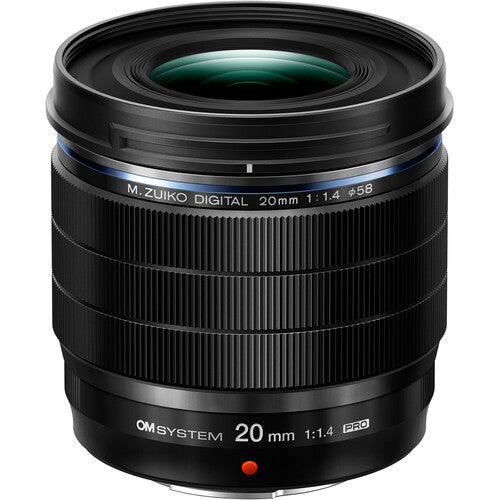 OM SYSTEM M.Zuiko Digital ED 20mm f/1.4 PRO Lens - Fast Prime Lens for Micro Four Thirds Cameras | Perfect for Low Light Photography, Portraits & Street Shooting