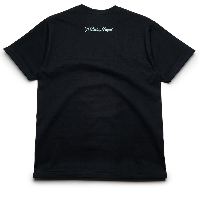 BAPE Rising Bape Photo T-Shirt for Men - Black Cotton Graphic Tee - Streetwear Fashion for Casual Wear & Urban Style