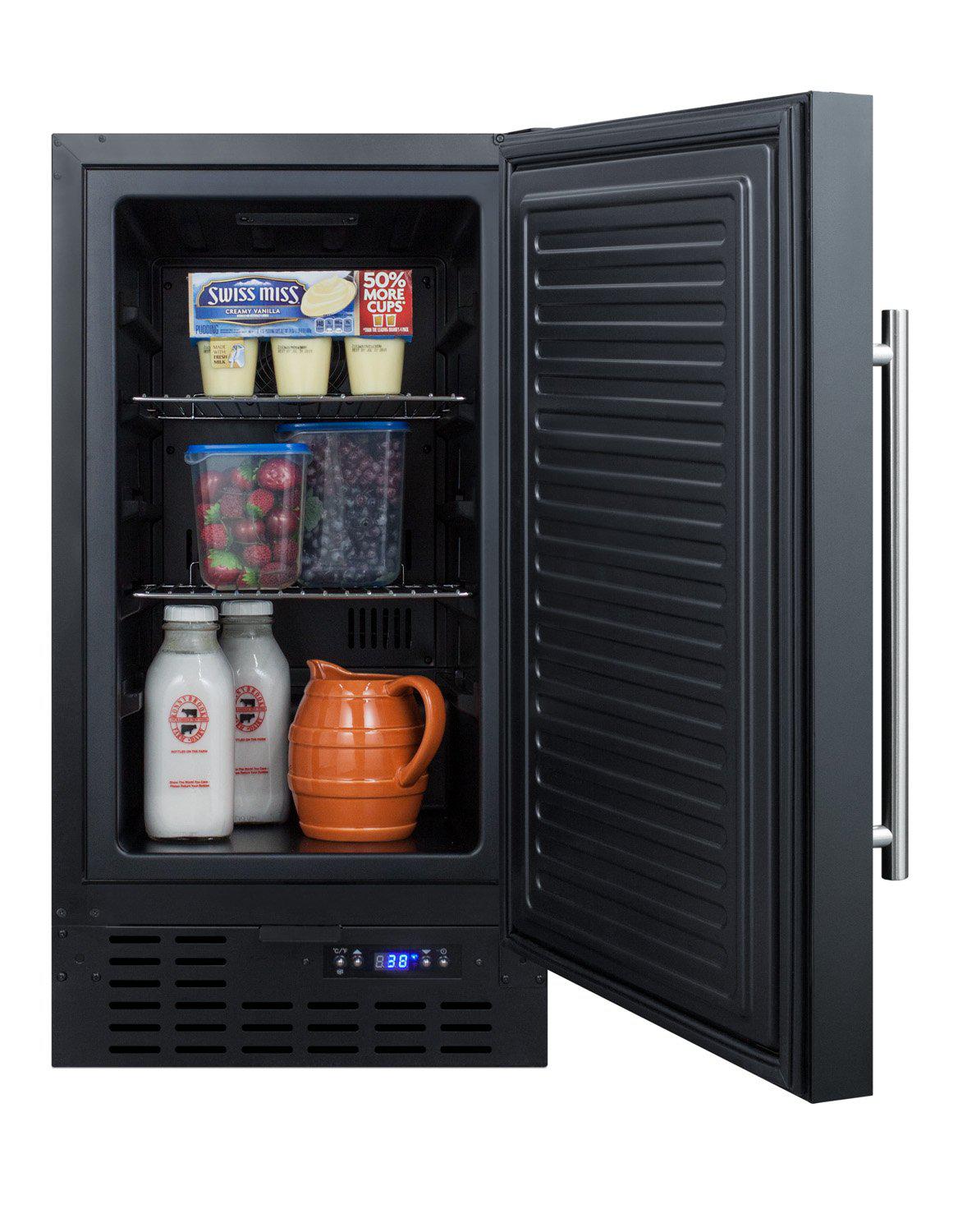SUMMIT 18-Inch Built-In All Refrigerator FF1843B - Compact Under Counter Fridge for Small Kitchens, Bars, and Apartments