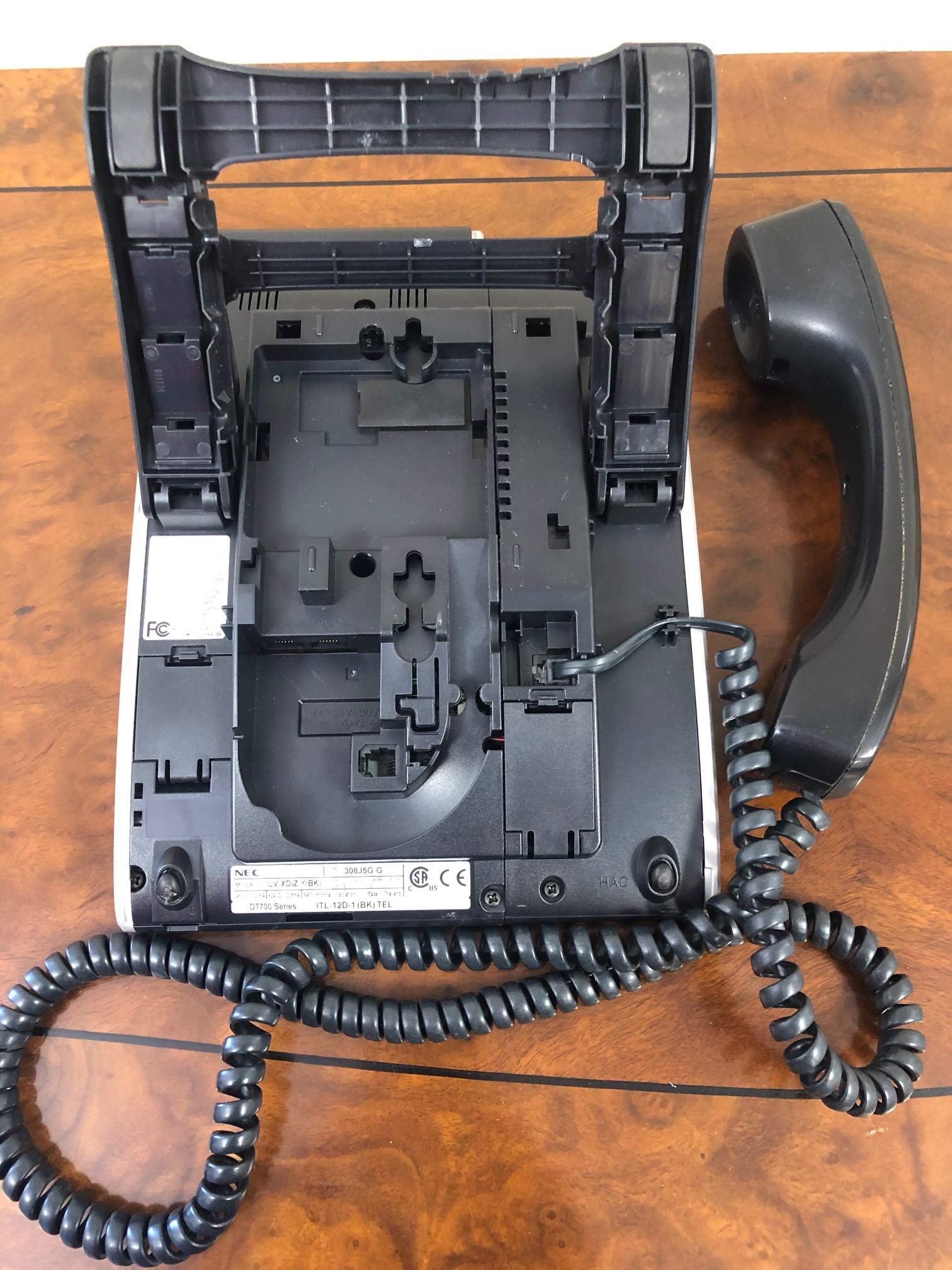 NEC ITZ-12D-3(BK) TEL DT830 IP 12-Button Display Business Phone - Black - Office Communication Solution for Call Centers & Workstations