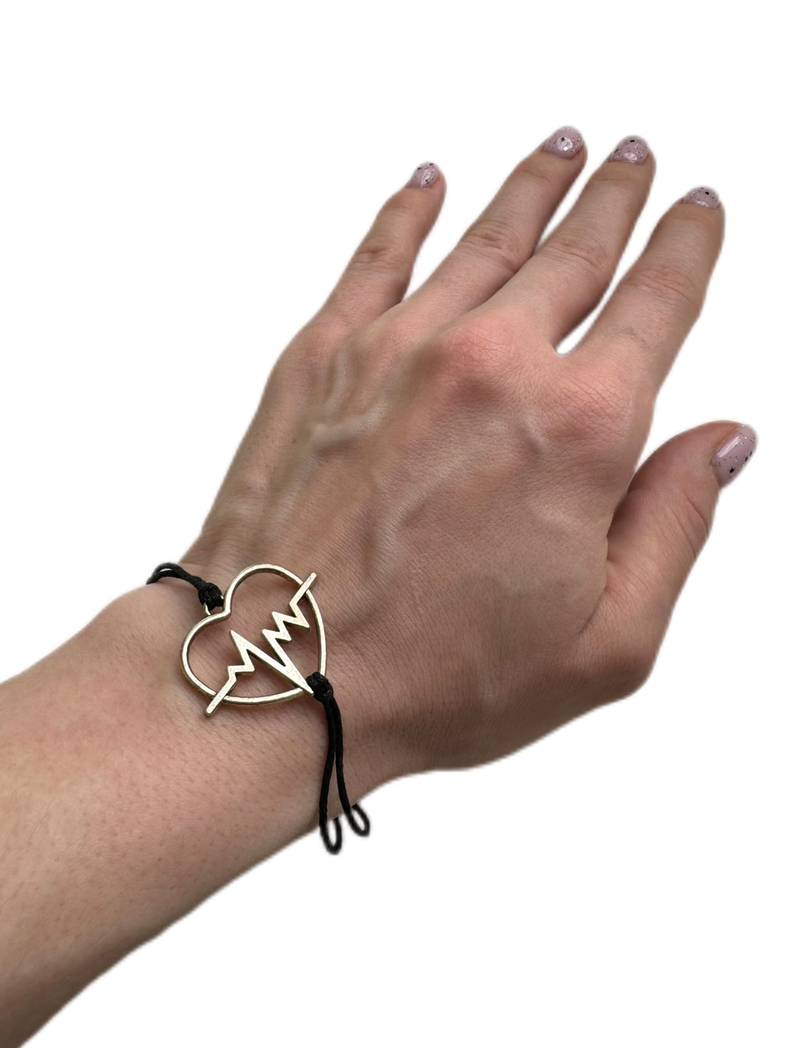 Heartbeat Bracelet - EKG Cardiogram Jewelry Gift for Doctors, Nurses, Doula & Medical Students - Adjustable Hemp Cord - Perfect for Graduation, Appreciation & Daily Wear