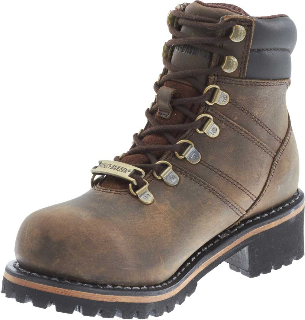 Harley-Davidson Women's Ladson Waterproof Motorcycle Boots D87103 - Durable Riding Boots for All-Weather Performance & Comfort on Road Trips