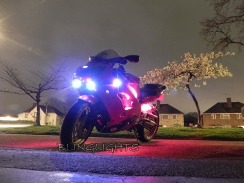 LED Fog Lights Kit for Kawasaki Ninja ZX-9R Motorcycle - High Visibility Driving Lights for Night & Rainy Conditions - Perfect for Off-Road & Commuting