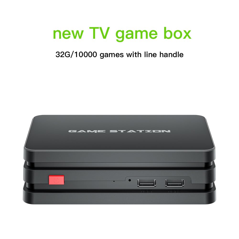 Mini Arcade Game Console with 10,000 Full HD Games - 2 Player Retro Gaming System with Dual Wireless Controllers for Family Game Nights & Kids Birthday Parties