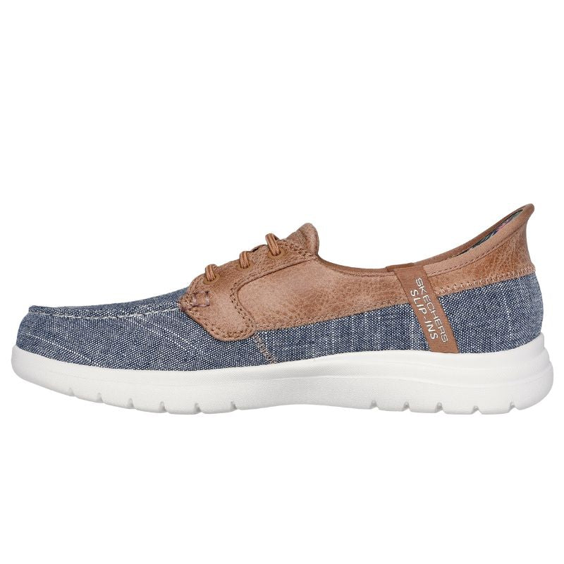Women's Slip-On Sneakers - Flex Coastal Sky Comfortable Walking Shoes for Casual Wear & Travel