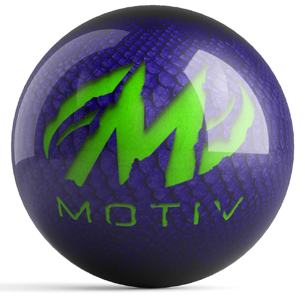 Motiv Primal Purple Lime Spare Bowling Ball | High Performance Reactive Resin | Perfect for League Play & Tournament Strikes