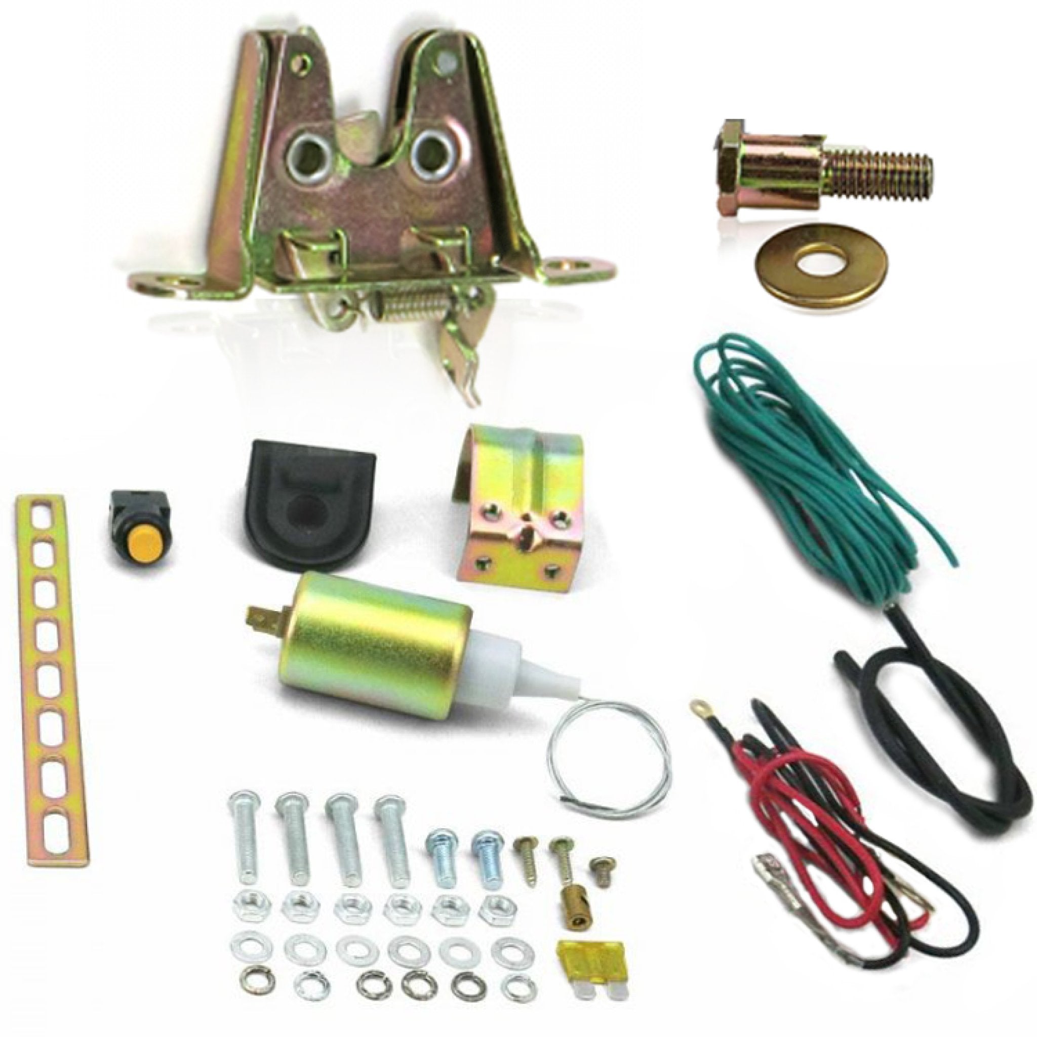 1901-1907 Oldsmobile Model F 12V Power Trunk Hood Latch Release Kit - 15 lb Solenoid for Classic Car Restoration & Easy Access