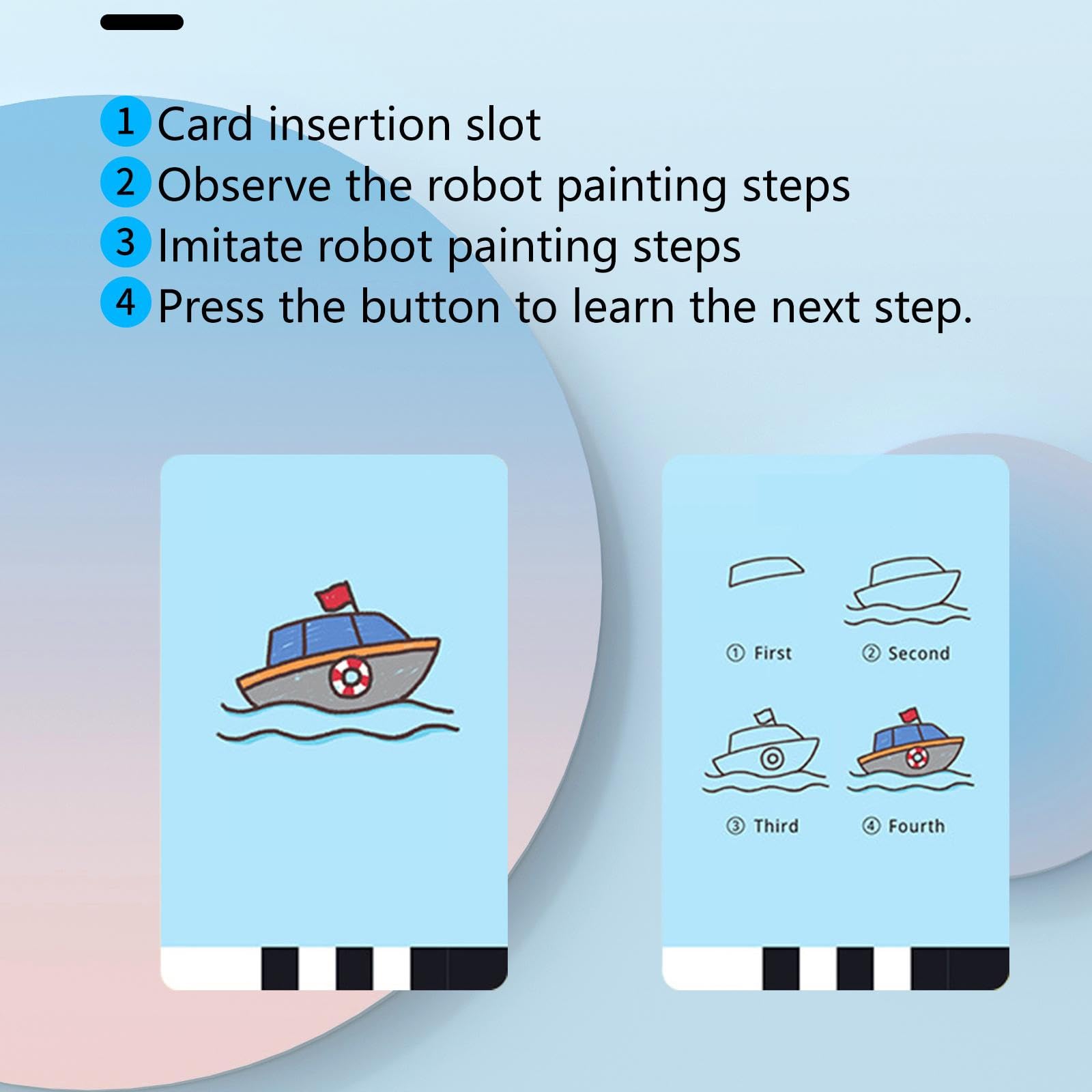 Educational Drawing Robot for Kids with 100 Drawing Cards & 2 Pens - STEM Learning Toy for Children Ages 4-8, Creative Art Gift for Girls & Boys (Pink) - Perfect for Home, Classroom & Birthday Party Activities