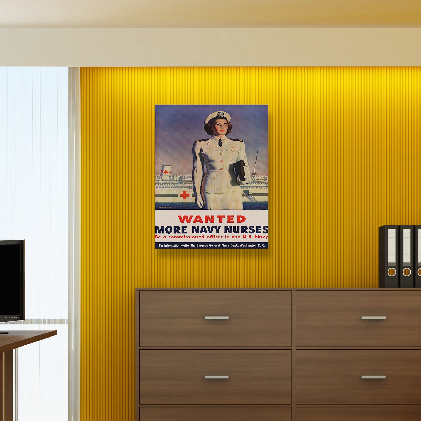 Navy Nurse Recruitment Motivational Canvas Print - Inspirational Wall Art for Hospitals, Clinics & Nursing Offices - Perfect Gift for Nurses & Healthcare Professionals