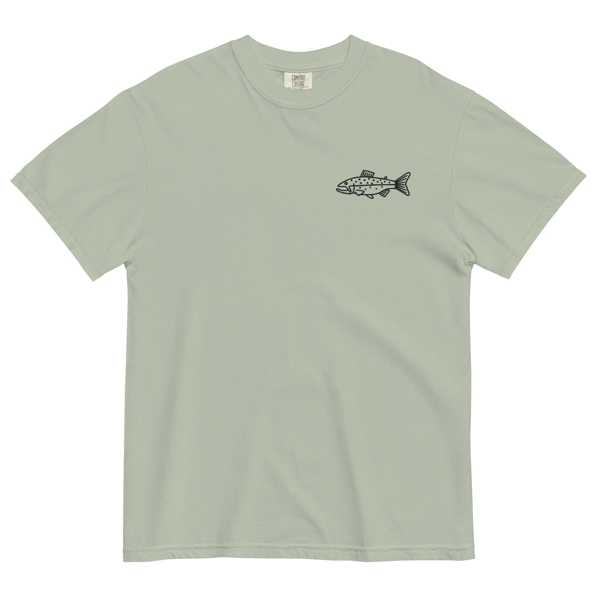 Fish Doodle Embroidered T-Shirt for Men & Women - Casual Graphic Tee for Fishing Enthusiasts, Beach Outings & Summer Fashion