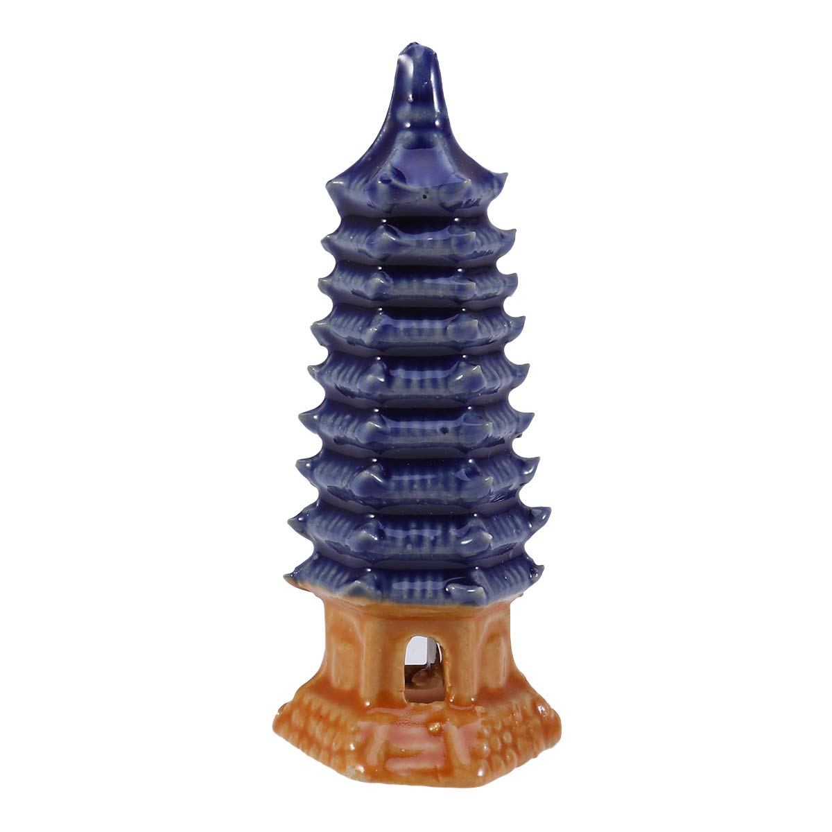 POPETPOP Mini Pagoda Fish Tank Decor - Japanese Style Betta Fish Accessories, Home Aquarium Ornaments for Small Tanks & DIY Crafts | Perfect for Betta Fish, Shrimp Tanks & Zen Home Decor
