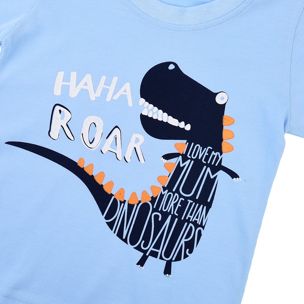 DDSOL Boys' Cotton Dinosaur Graphic Sweatshirt - Cute & Comfortable Top for Kids, Playdates & School Outfits
