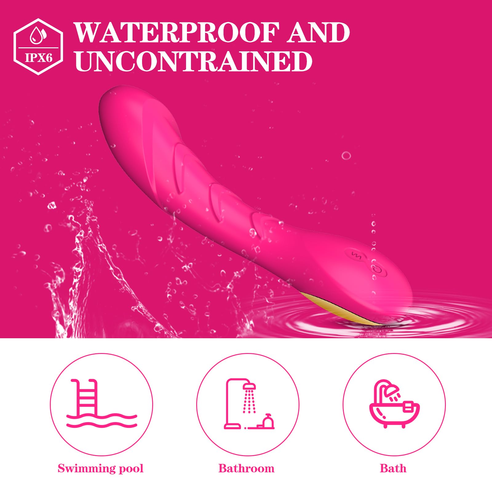 Best G-Spot Vibrator for Women - Silent, Waterproof & Rechargeable Clitoral Stimulator with 12 Vibration Modes - Perfect for Couples Play & Solo Pleasure - Slim Design Adult Sex Toy for Nipple & Clit Stimulation - Ideal for Bedroom Fun, Travel & Discreet Personal Massage