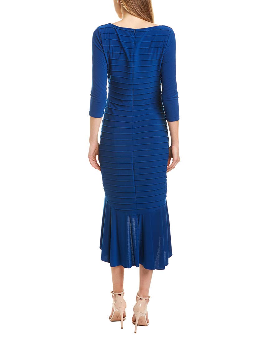 Adrianna Papell Women's Pintucked Jersey Flounce Dress - Elegant Party & Cocktail Dress for Weddings, Evening Events & Special Occasions
