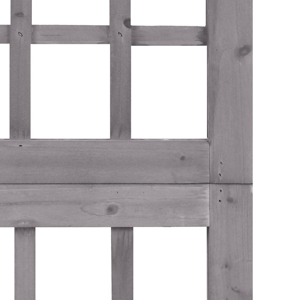 CHARMMA 3-Panel Solid Fir Wood Room Divider Privacy Screen - 47.6