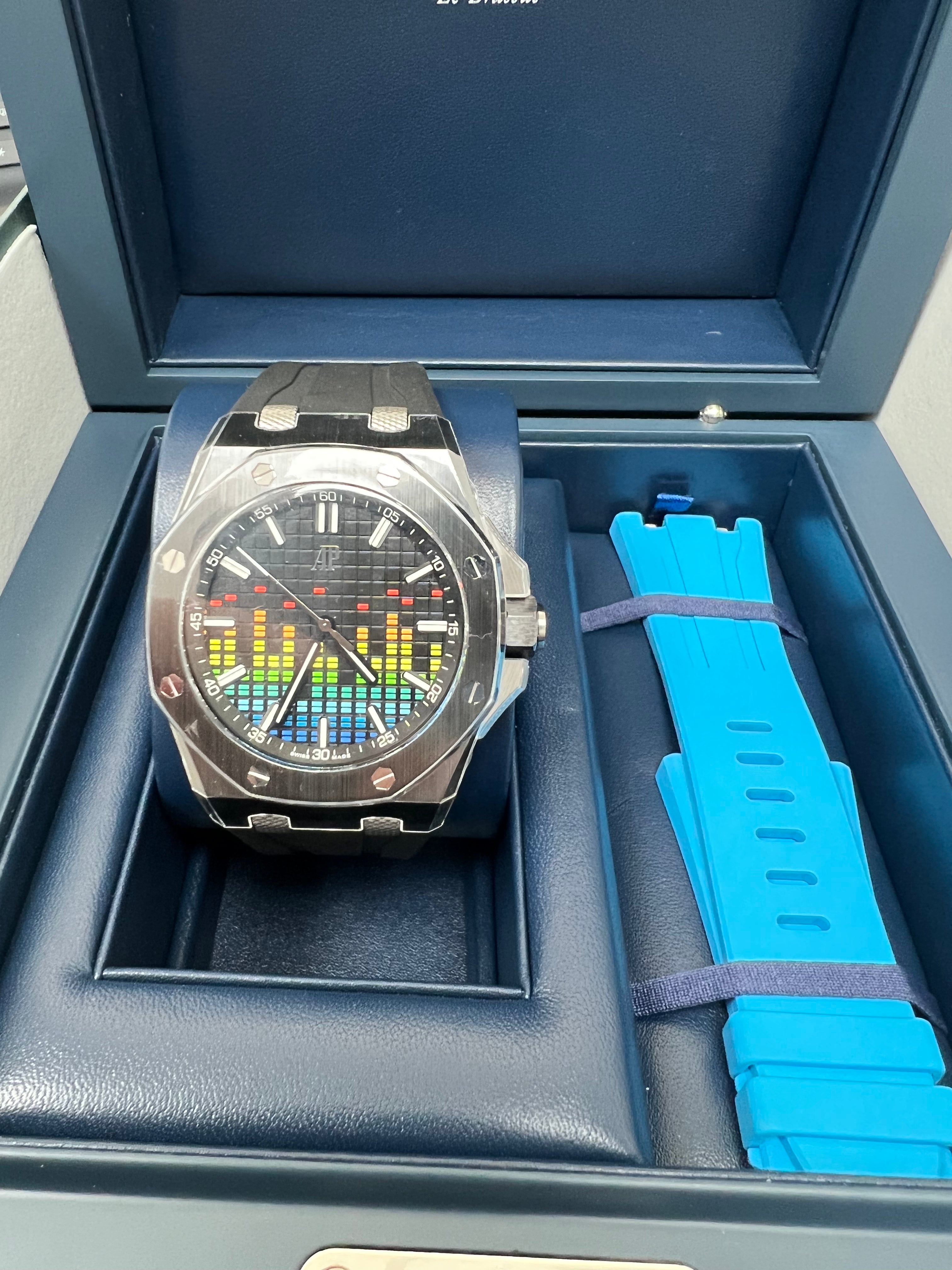 Audemars Piguet Royal Oak Offshore Selfwinding Music Edition Limited Watch - 15600CE.OO.A002CA.01 (Limited to 250 Pieces) | Luxury Swiss Automatic Men's Watch for Collectors & Special Occasions