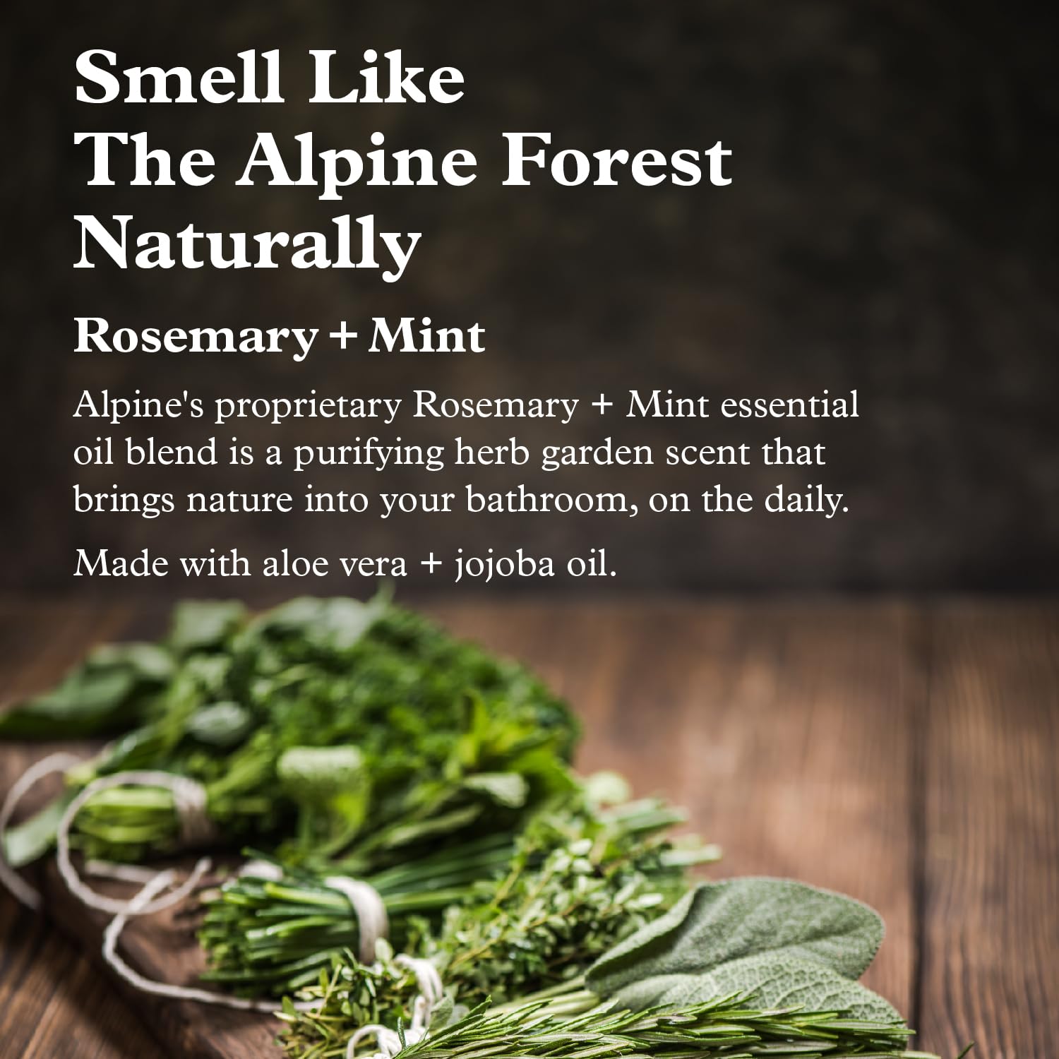Alpine Provisions Rosemary & Mint Bar Soap - Moisturizing & Cleansing Natural Soap with Essential Oils, RSPO Certified Palm Oil - Vegan, Organic, Sulfate-Free for Soft Hands - 5 Oz (Pack of 1) - Perfect for Daily Skincare & Eco-Friendly Bathroom Routine