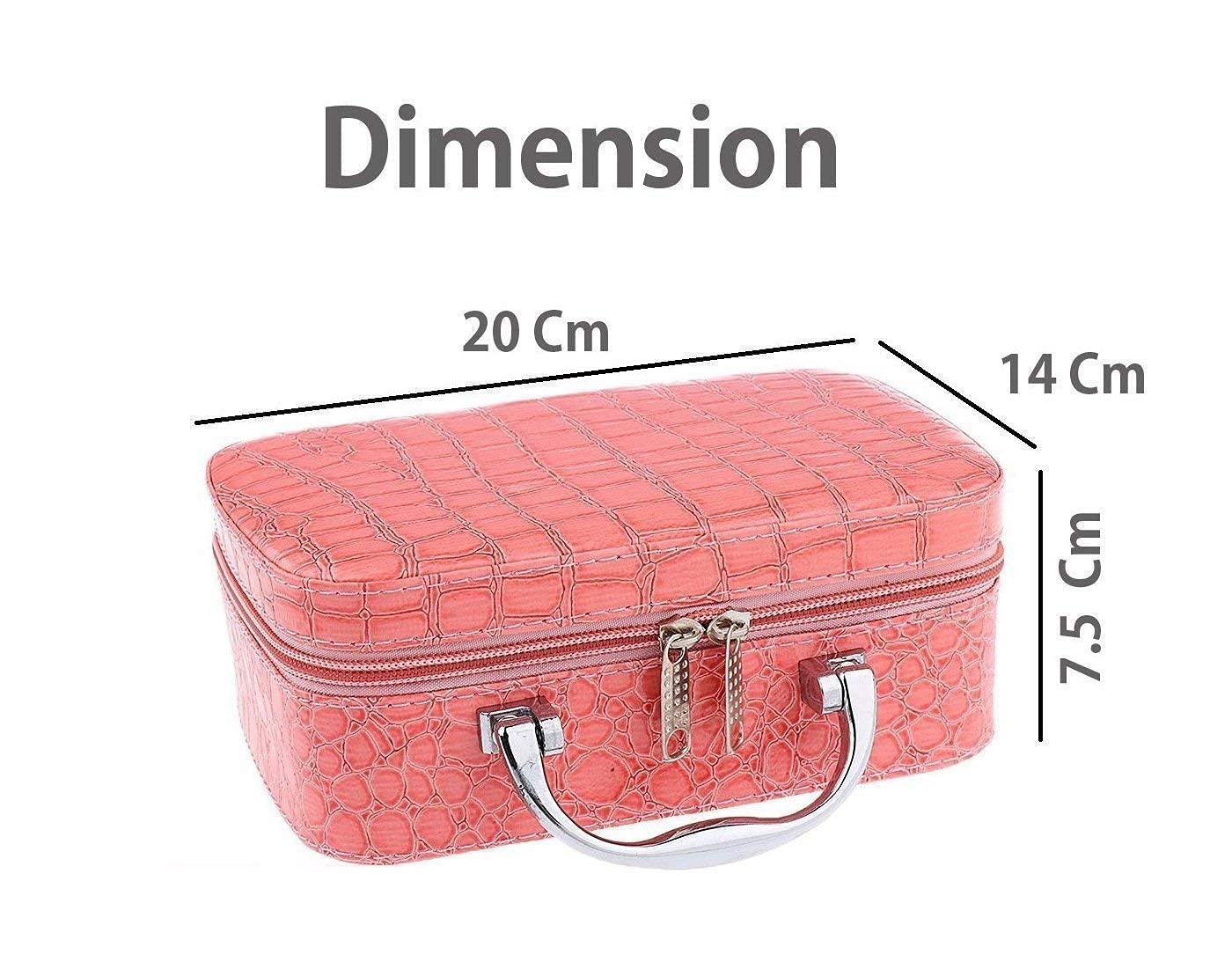 Divik Cosmetic Storage Box with Mirror - Makeup & Jewelry Organizer for Vanity