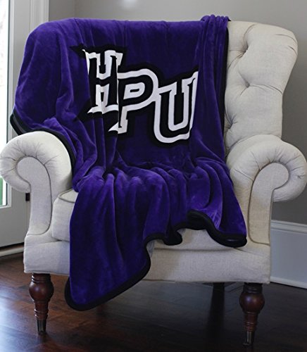 High Point University Panthers Premium Plush Fleece Blanket - 60x80 Inches (Queen/Twin XL Size) | Ultra Soft College Team Blanket for Bed, Couch & Gifts | HPU Panthers Fan Gear for Dorms, Game Day & Home Decor