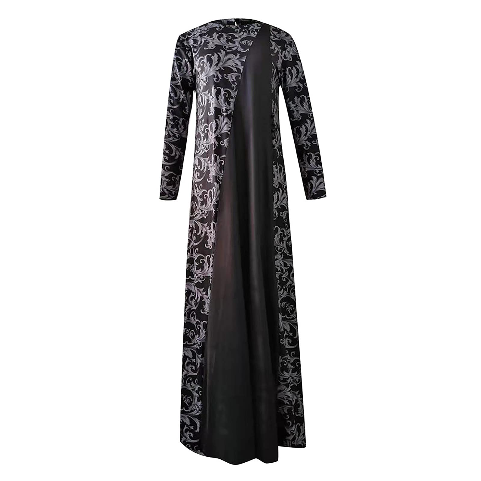 Plus Size Maxi Dress for Women - Floral Print Long Dress, Muslim & Islamic Modest Wear | Perfect for Eid, Prayer, Beach & Summer Outfits
