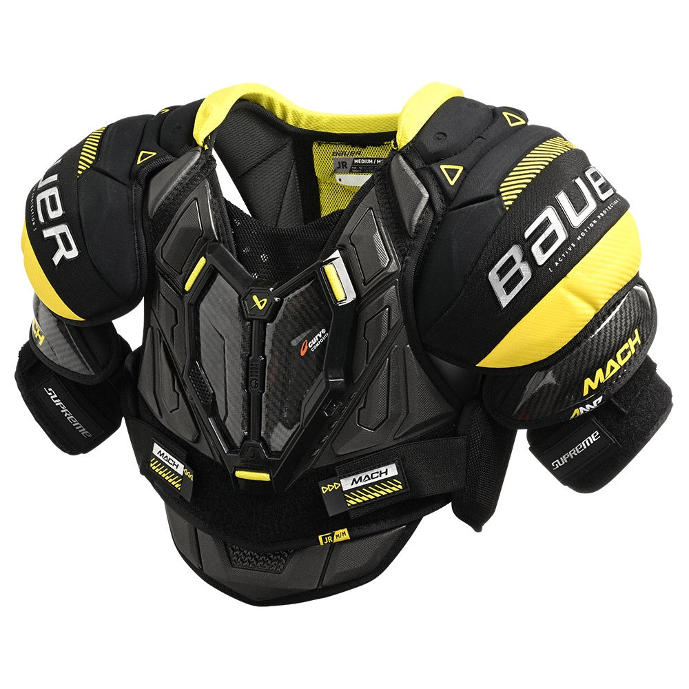Bauer Supreme Mach Junior Ice Hockey Shoulder Pads - Youth Protective Gear for Hockey Players - Perfect for Games, Practice & Training Sessions