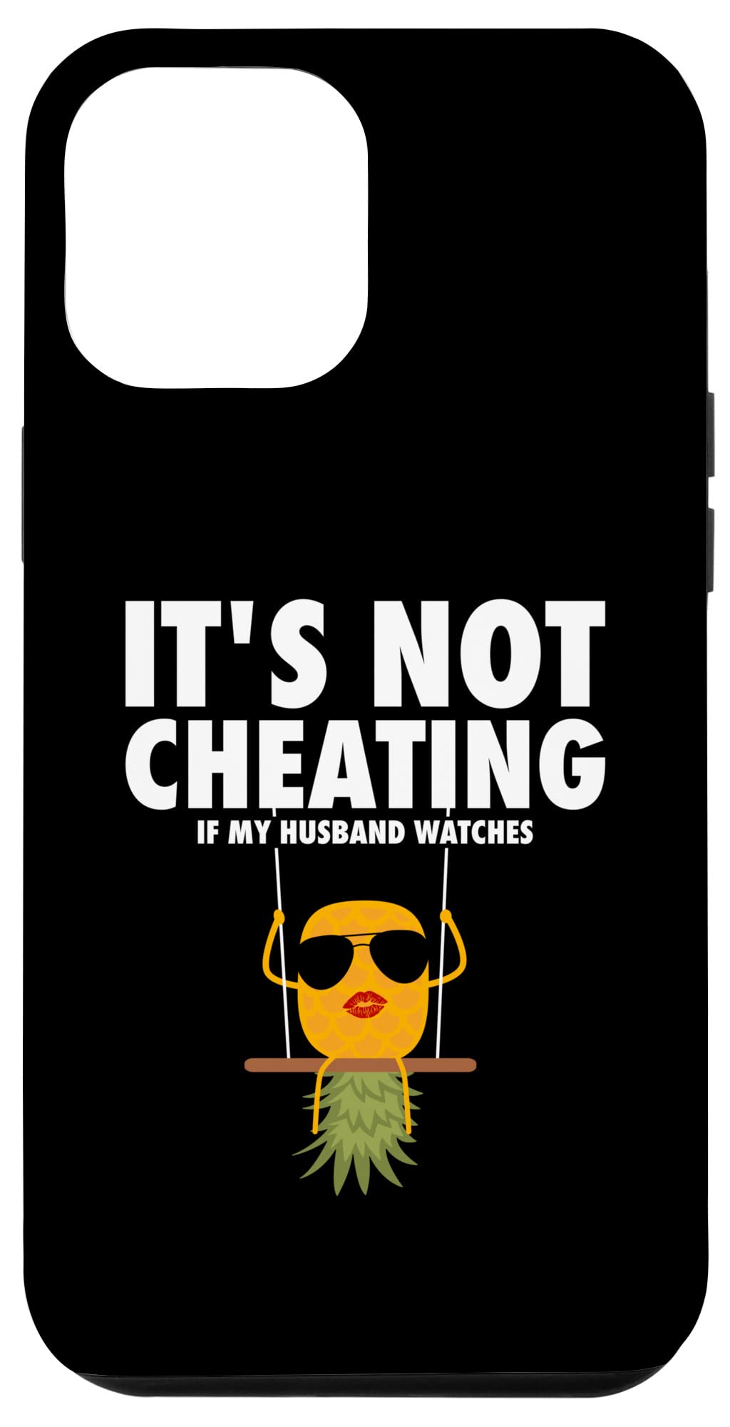 iPhone 12 Pro Max Pineapple Case - Shockproof Protective Cover for iPhone 12 Pro Max (6.7 Inch) - Funny Swinger Couple Gift Idea - Perfect for Beach Vacations & Tropical Theme Parties