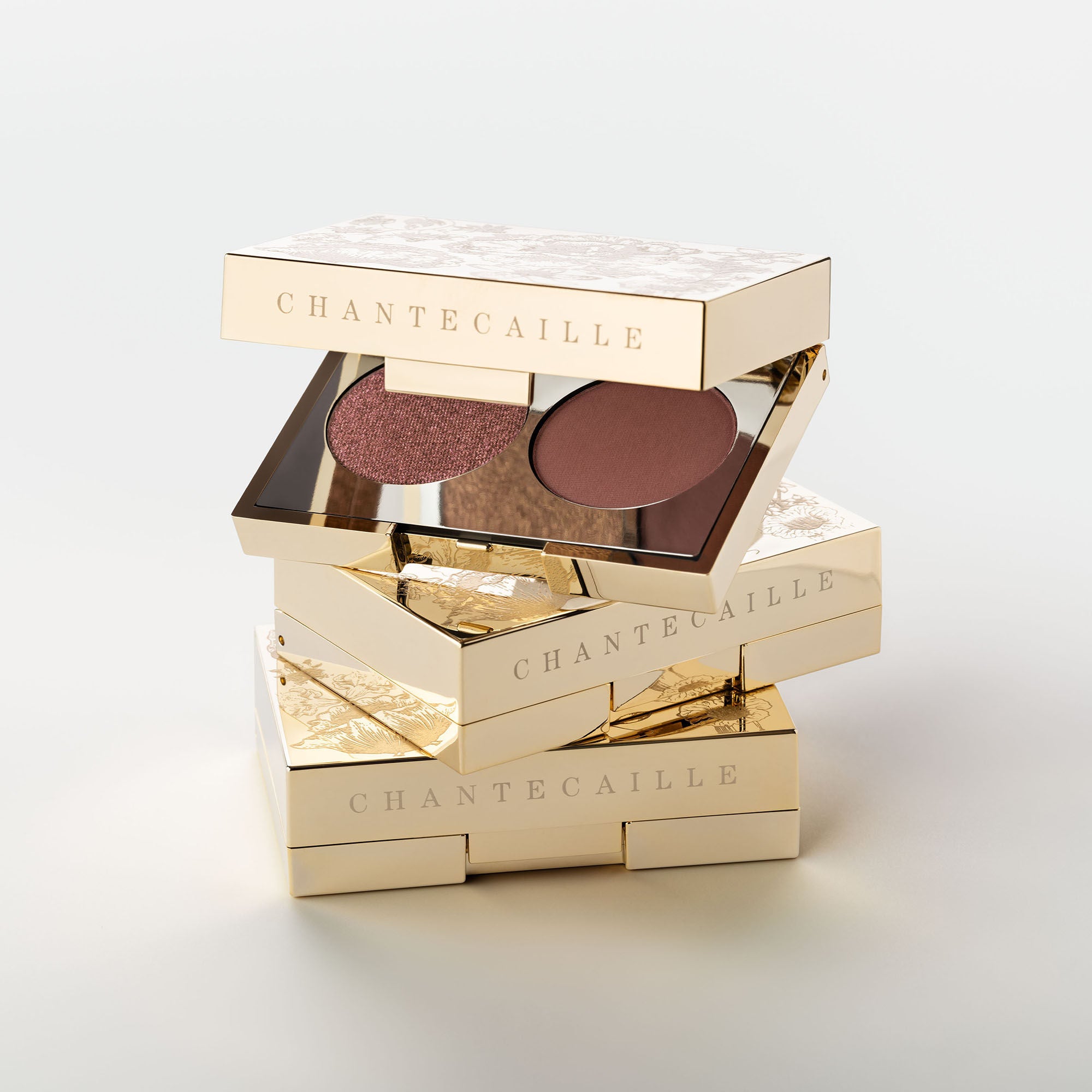 Luxury Gilded Garden Collection Eye Duet - Limited Edition Gold Eyeshadow Palette for Party & Wedding Makeup