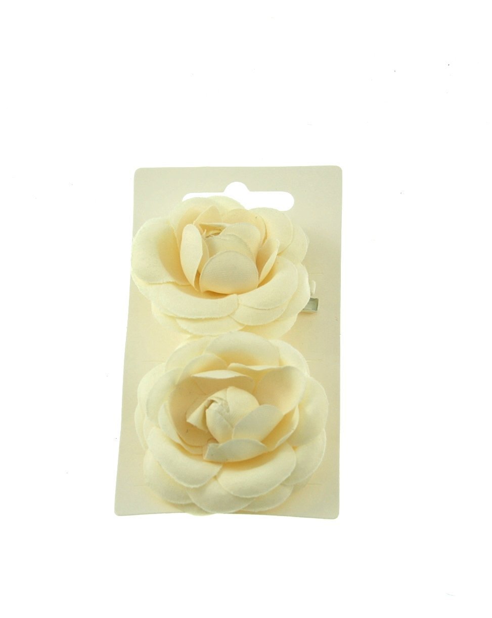 Zac's Alter Ego® Rose Flower Hair Clips - 2 Pack Elegant Concord Hair Accessories for Women & Girls | Perfect for Weddings, Parties & Everyday Wear