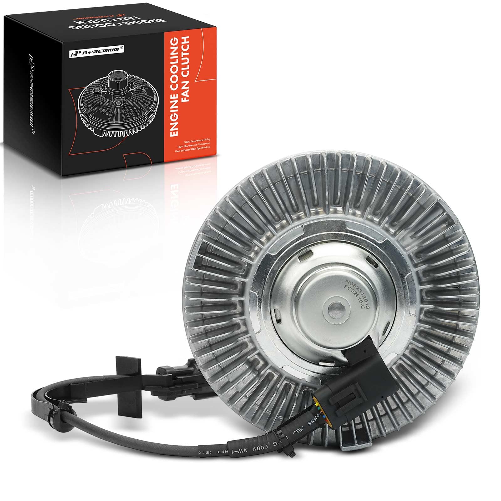 Premium Electronic Engine Cooling Fan Clutch for Ford F-250 F-350 F-450 F-550 Super Duty (2003-2007) | E-350 E-450 Super Duty, Excursion, F-650, F-750 | V8 6.0L Diesel Engine | Heavy-Duty Cooling for Towing & Off-Road Use