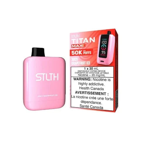 STLTH Titan MAX 50K Disposable Vape - 50000 Puffs, 30mL E-Liquid, Long-Lasting Vaping Device for Adults | Perfect for Travel, Parties & On-the-Go Use (Ontario)