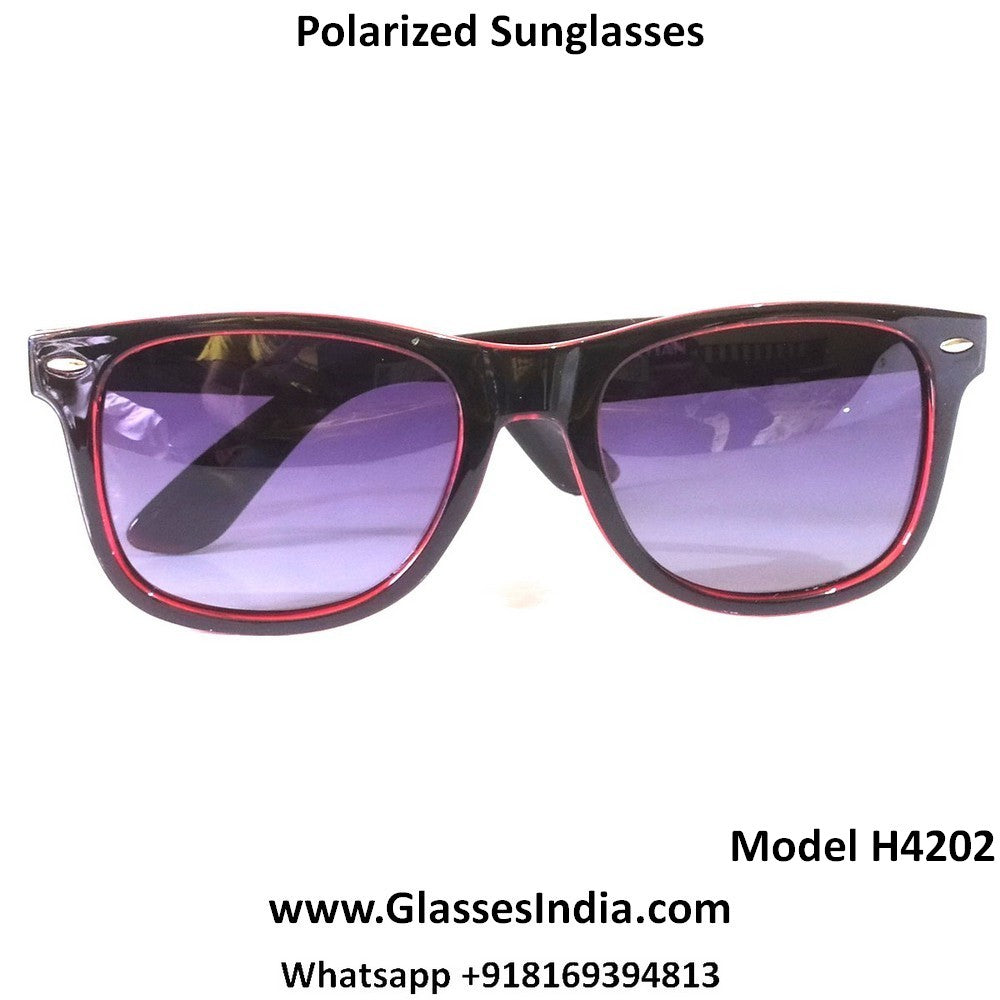 Premium Polarized Driving Sunglasses for Men & Women - UV400 Protection, Anti-Glare Sapphire Lenses (Model 4202C4) - Ideal for Road Trips, Commuting & Outdoor Sports