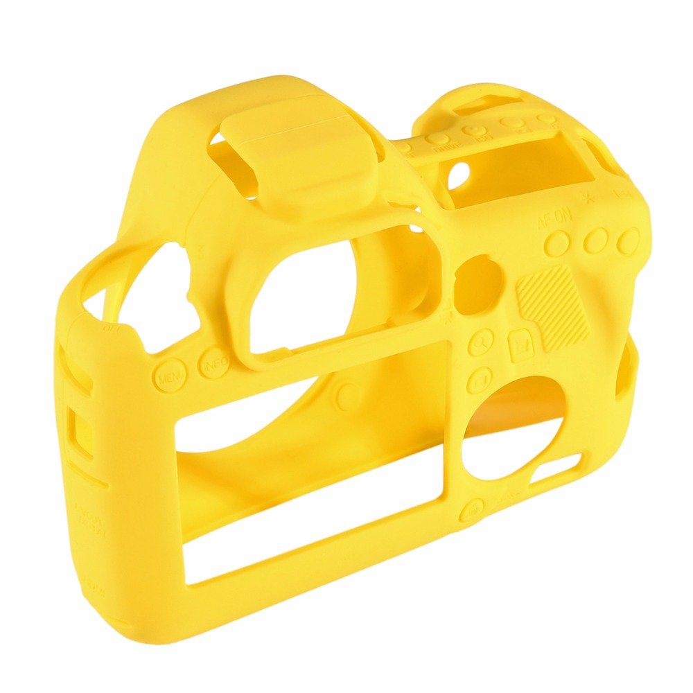 Professional Waterproof Silicone Camera Case for Canon EOS 6D DSLR - Shockproof Protective Cover with Non-Slip Grip (Yellow) - Perfect for Outdoor Photography, Travel & Adventure Shooting